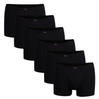 Götzburg Mens Pants 6-Pack - Single Jersey, Underwear Set, Cotton Stretch Black M (Medium)