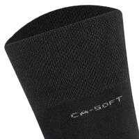 Camano Unisex Socken - Soft Socks, einfarbig, 8er Pack Schwarz 39-42
