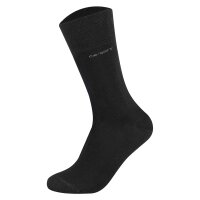 Camano unisex socks - Soft Socks, single-coloured, pack of 8 Black 39-42 (UK 6-8)
