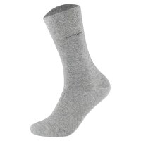 Camano unisex socks - Soft Socks, single-coloured, pack of 8 Grey 35-38 (UK 2,5-5)