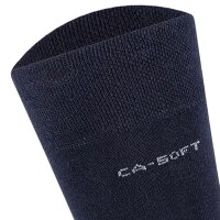 Camano unisex socks - Walk Socks, single-coloured, pack of 8 Navy 35-38 (UK 2,5-5)