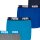 PUMA Jungen Boxer Shorts, 4er Pack - Everyday Basic Boxers ECOM 4P, Baumwollmischung, Logo Blau/Grau 134-140