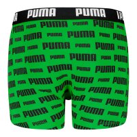 PUMA Jungen Boxer Shorts, 6er Pack - Everyday Logo Print Boxers ECOM 6P, Cotton Stretch Schwarz/Blau/Grün 170-176