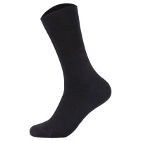 Camano Herren Socken, 8er Pack - Organic Cotton, einfarbig Schwarz 39-42
