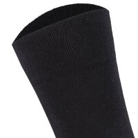 Camano Mens Socks, Pack of 8 - Organic Cotton, Single Colour Black 39-42 (UK 6-8)