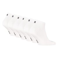 PUMA Unisex Sneakersocken, 6er Pack - Sneaker Plain ECOM 6P, Logo, einfarbig Weiß 35-38