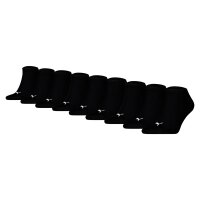 PUMA Unisex Sneakersocken, 9er Pack - Sneaker Plain ECOM 9P, Logo, einfarbig Schwarz 39-42