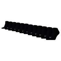PUMA Unisex Sneaker socks, 12-pack - Sneaker Plain ECOM 12P, logo, solid colour Black 47-49 (UK 11.5-13)