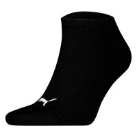 PUMA Unisex Sneakersocken, 12er Pack - Sneaker Plain ECOM 12P, Logo, einfarbig Schwarz 47-49