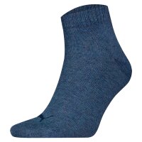 PUMA Unisex Quarter socks, pack of 6 - Quarter Plain ECOM 6P, logo, uni Denim Blue 47-49 (UK 11.5-13)