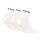 HEAD Unisex Quarter socks, 3-pack - Elements All Sport Quarter, logo, solid colour White 39-42 (UK 6-8)