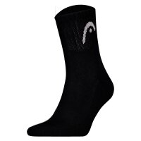 HEAD Unisex Socken, 3er Pack - All Sports Training Short Crew, Sportsocken, Logo, einfarbig Schwarz 39-42