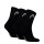 HEAD Unisex Socken, 3er Pack - All Sports Training Short Crew, Sportsocken, Logo, einfarbig Schwarz 39-42