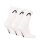 HEAD Unisex Socks, 3-pack - All Sports Training Short Crew, sports socks, logo, solid colour White 39-42 (UK 6-8)