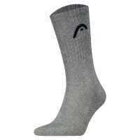HEAD unisex socks - 3-pack, All Sport Training Crew, sports socks, logo Grey/White/Black 43-46 (UK 9-11)
