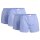 TOM TAILOR mens boxer shorts, 4-pack - woven shorts, cotton, poplin, check Light blue M (Medium)