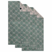 JOOP! Handtuch Classic / Infinity Kollektion, 3er Pack - Walkfrottier Pinie Cornflower 50x100cm