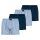 TOM TAILOR Mens Web Boxer Shorts, 4-pack - Pure Cotton, Westside C, checkered Dark blue/Light blue/White S (Small)