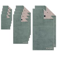 JOOP! Handtuch Set, 10-tlg. - Classic, 2x Duschtuch, 4x Handtuch, 4x Gästetuch Pinie Set