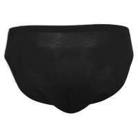 TOM TAILOR Mens Brief, 10-pack - Mini Brief, Basic, plain Black L (Large)