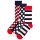 Happy Socks Unisex Socken, 6er Pack - Classic, Muster, Baumwollmischung, gemischte Farben FilledOptic-Dog 36-40