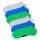 Happy Socks Unisex Sneaker-Socken, 6er Pack - Solid Socks Low, Baumwollmischung, einfarbig Grau/Blau/Grün 36-40