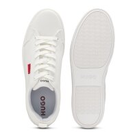 HUGO Herren Sneaker - Morrie Tenn napu, Turnschuh, Schnürung, Kunstleder Weiß EU 41