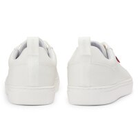 HUGO Mens Sneaker - Morrie Tenn mono N, sneaker, lace-up, synthetic leather White EU 41 (UK 7)