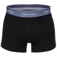 Calvin Klein Herren Boxershorts, 5er Pack - Trunks, Icon Stretch, Logobund Schwarz/Blau/Rot M