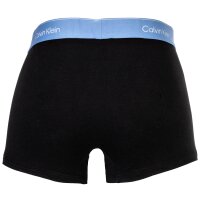 Calvin Klein Herren Boxershorts, 5er Pack - Trunks, Icon Stretch, Logobund Schwarz/Blau/Rot M