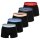 Calvin Klein Herren Boxershorts, 5er Pack - Trunks, Icon Stretch, Logobund Schwarz/Blau/Rot M