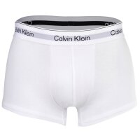 Calvin Klein Herren Boxershorts, 3er Pack - Trunks, Icon Stretch, Logobund Weiß M