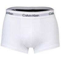Calvin Klein mens boxer shorts, 3-pack -Trunks, Icon Stretch, logo waistband Black/White/Grey S (Small)