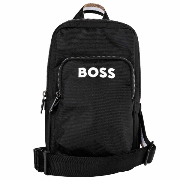 BOSS mens shoulder bag - Catch 3.0 Envelope Large, Crossbody Bag, 25x24x5cm (HxWxD) Black