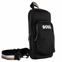 BOSS mens shoulder bag - Catch 3.0 Envelope Large, Crossbody Bag, 25x24x5cm (HxWxD) Black