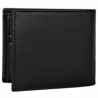HUGO Herren Geldbörse, Rindsleder - Tibby N Trifold, Münzfach, 9,5x11x2,5cm (HxBxT) Schwarz