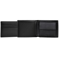 HUGO Herren Geldbörse, Rindsleder - Tibby N Trifold, Münzfach, 9,5x11x2,5cm (HxBxT) Schwarz