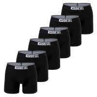 DIESEL Herren Boxershorts, 6er Pack - UMBX-SEBASTIANTHREEPACK, Boxer Long, Cotton Stretch Schwarz M
