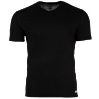 DIESEL Herren T-Shirt, 6er Pack - MICHAEL, Unterhemd, V-Neck, kurzarm, Baumwolle Schwarz S