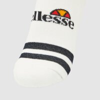 Ellesse Unisex Sneaker Socken MELNA, 6 Paar - Trainer Liner, Sport, Logo Weiß 37-42,5