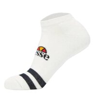 Ellesse Unisex Sneaker Socken MELNA, 6 Paar - Trainer Liner, Sport, Logo Weiß 37-42,5