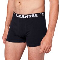CHIEMSEE Mens Boxer Shorts, 6-Pack - Shorts, Logo Waistband, solid Colour Black/grey M (Medium)