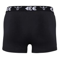 CHIEMSEE Mens Boxer Shorts, 6-Pack - Shorts, Logo Waistband, solid Colour Black/grey M (Medium)