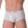 WOH Herren Trunk - Sexy Fun, Basic Shorts, Logo, Baumwoll-Stretch, einfarbig Weiß S