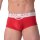 WOH Mens Trunk - Sexy Fun, basic shorts, logo, cotton stretch, plain Red XL (X-Large)
