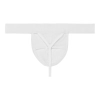 WOH Mens Trunk - Sexy Fun, basic shorts, logo, cotton stretch, plain White XL (X-Large)