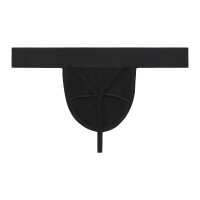 WOH Mens Trunk - Sexy Fun, basic shorts, logo, cotton stretch, plain Black XL (X-Large)