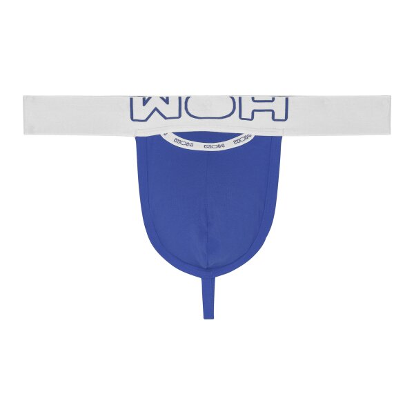 WOH Mens Trunk - Sexy Fun, basic shorts, logo, cotton stretch, plain Blue M (Medium)