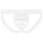 WOH Mens G-String - Sexy Fun, Basic Underwear, Logo, Cotton Stretch, plain White S (Small)