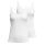 CALIDA Damen Tank Top 2er Pack - Essential Cotton, Unterhemd, Top, Jersey, einfarbig Weiß XS (36/38)